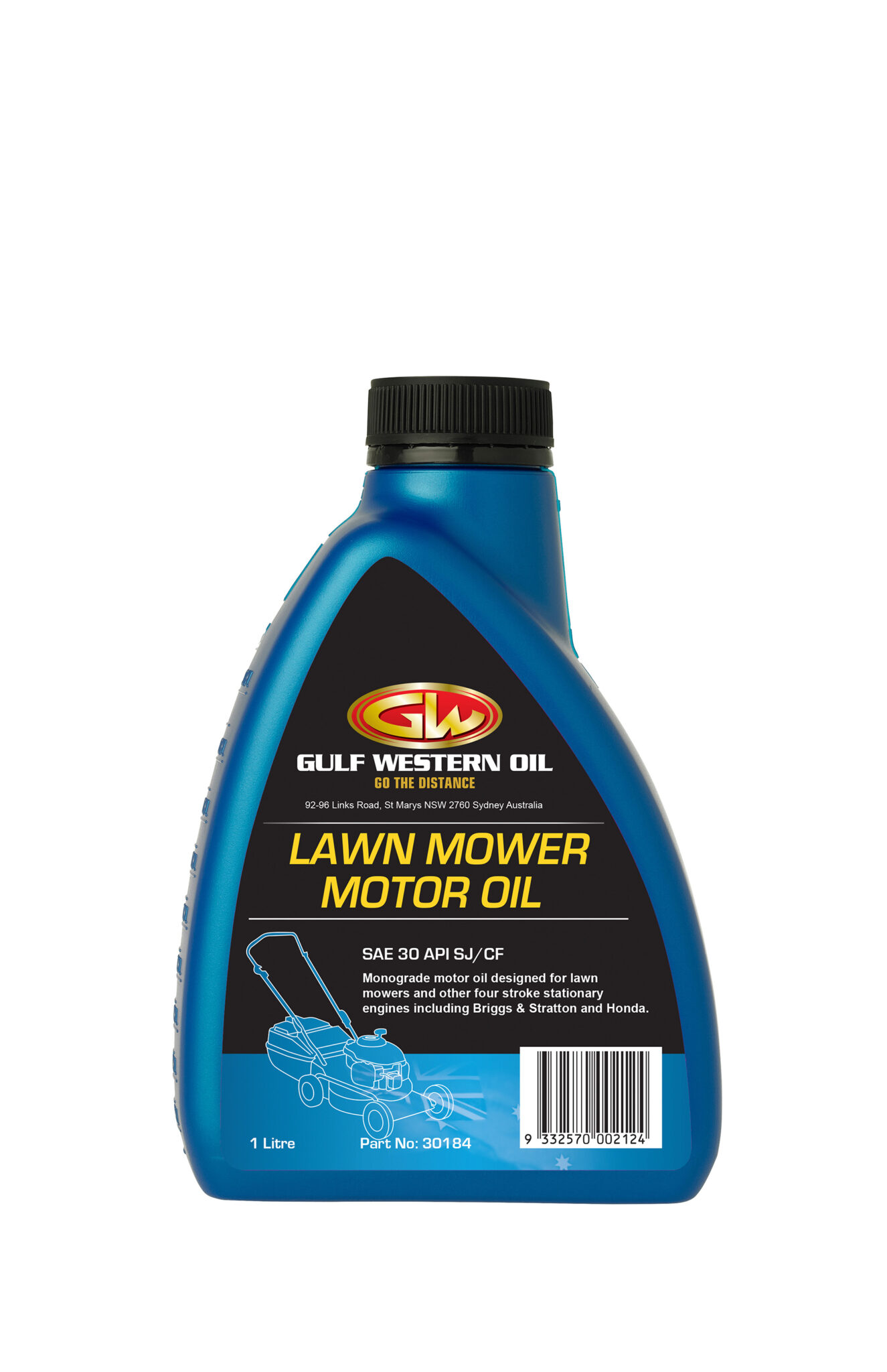 LAWN MOWER OIL SAE 30 Gulf Western Oil