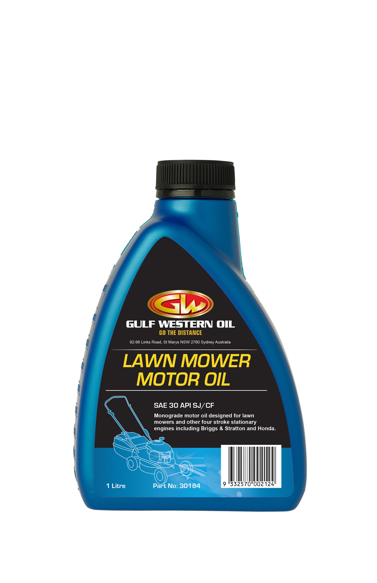 LAWN MOWER OIL SAE 30 Gulf Western Oil