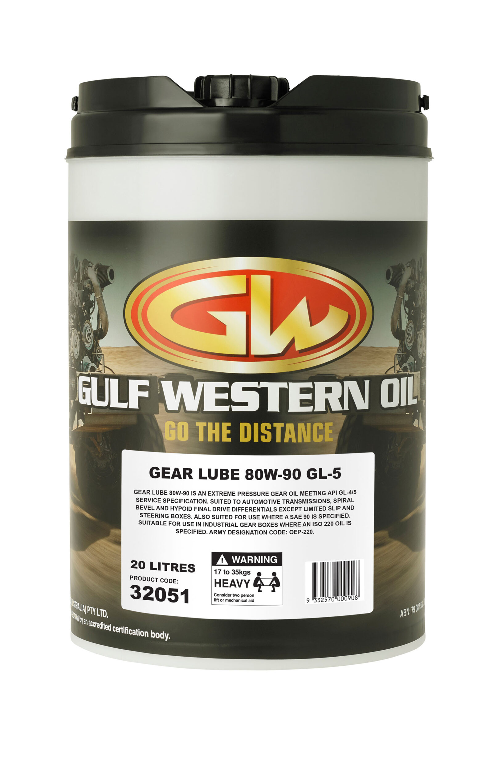 GEAR LUBE GL5 80W90 Gulf Western Oil