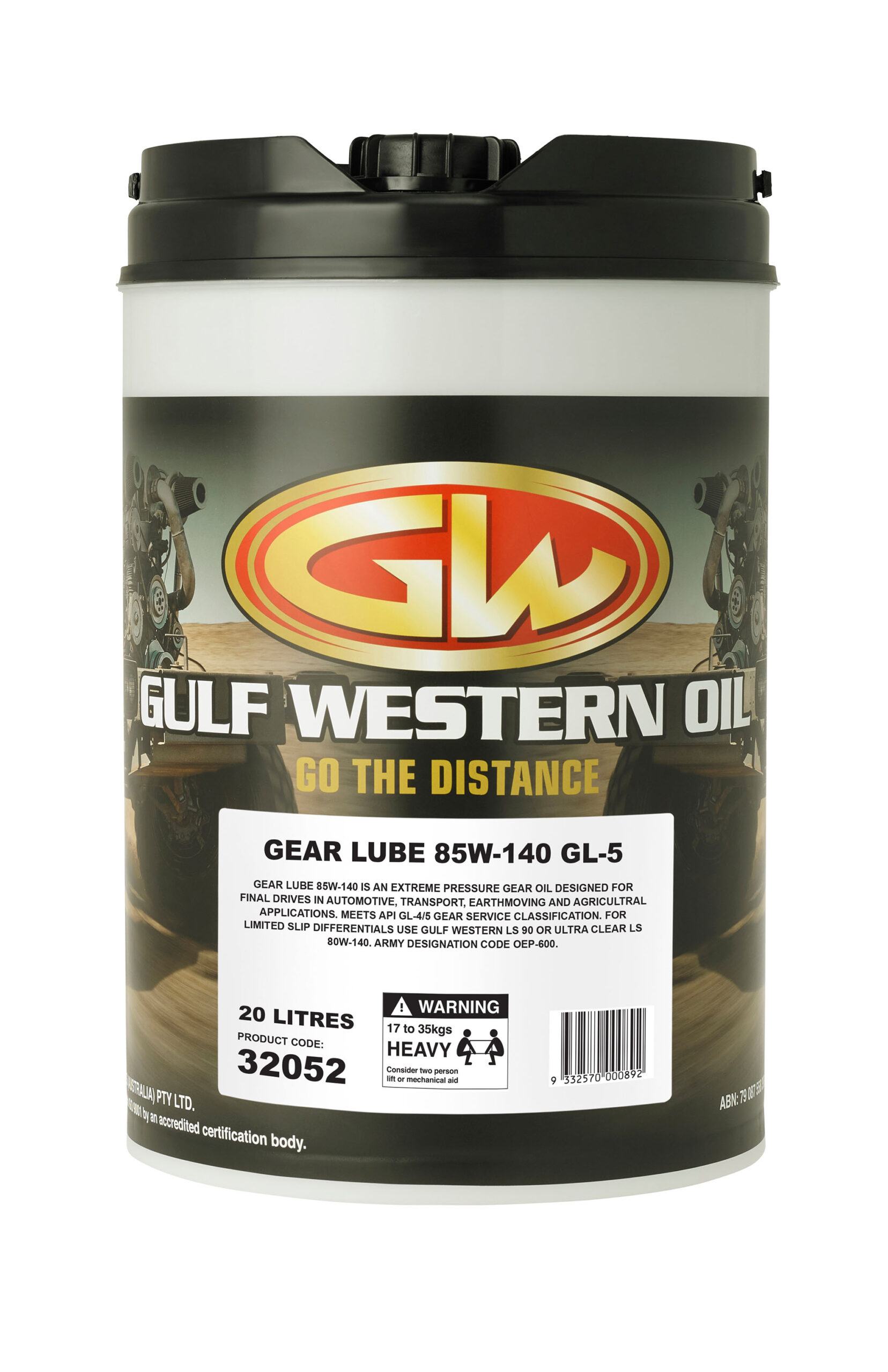 Gulf Western Gear Lube 85w140