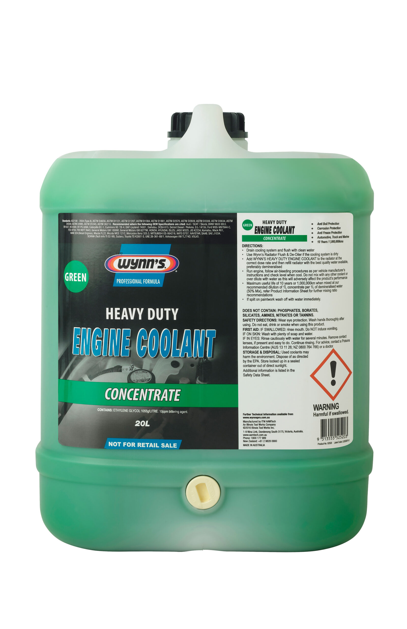 HEAVY DUTY COOLANT (GREEN) Gulf Western Oil