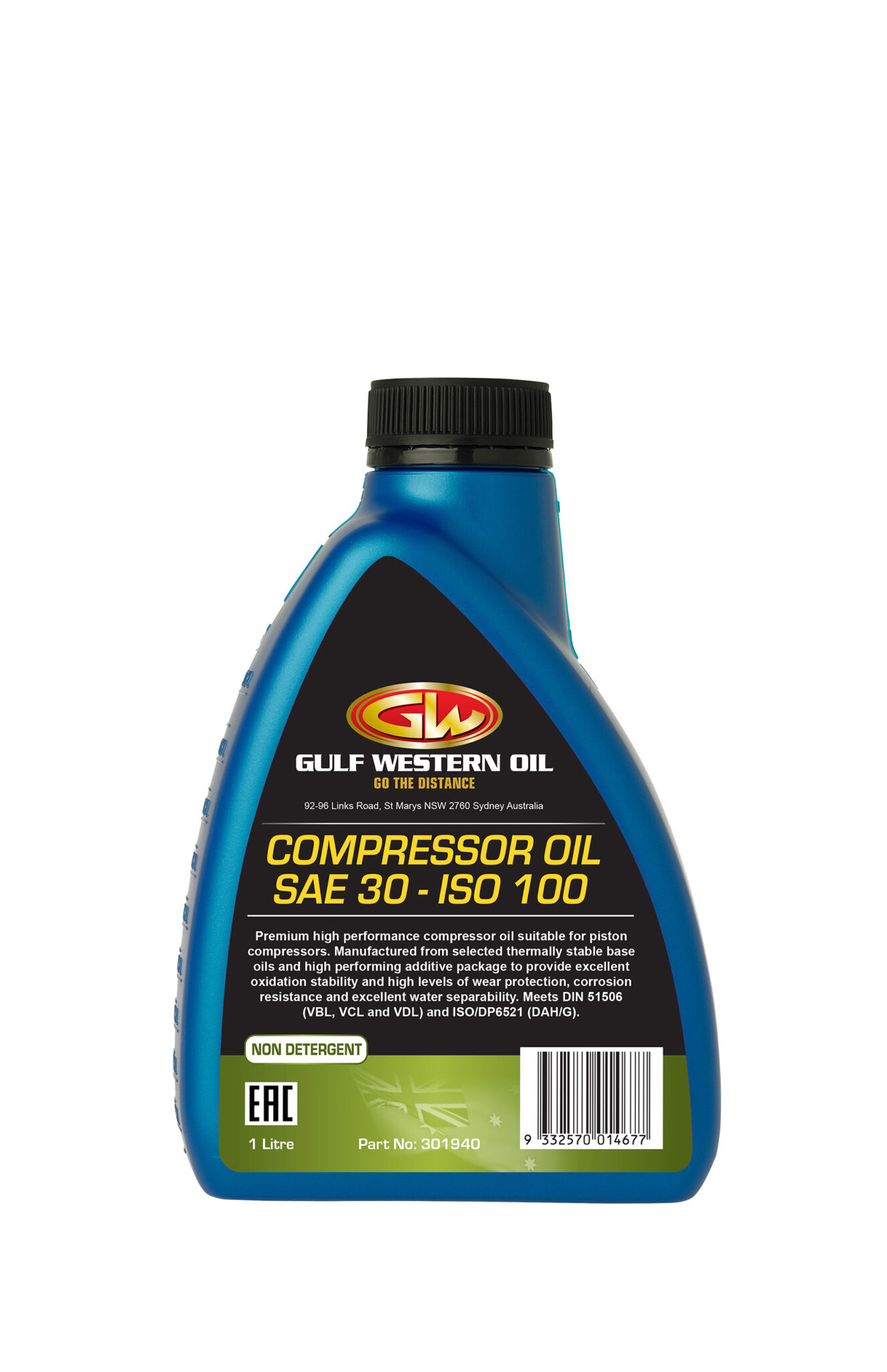 COMPRESSOR OIL SAE 30 Gulf Western Oil
